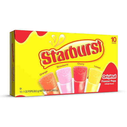 Skittles o Starburst Freezer Pops 10 ct